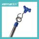 Plastic Metal Hospital IV Infusion Stand Blue With Hook