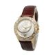 34.5mm Diamond Women Jewelry Watch Round Water Resistant 3 Hands