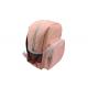 600D Polyester Zipper Backpack Light Pink Backpack For School