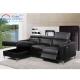 Modern Furniture Customized Material Size Living Room Bedroom Pull Out Sofa-Bed Leather Sofa Beds With Storage