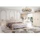 luxury cream French style solid wood bed room set