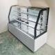 Double Curved Glass Cake Display Refrigerator With 3 Adjustable Shelves