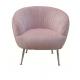 Defaico Pink Single Fabric Chair Contemporary Bar Chairs With Wood Legs