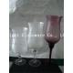 Color tall glass candle holder, Hurricane glass for decoration