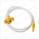 TE Yellow Syringe Barrel Adapters Multi Function Wear Resistant
