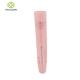 Pink Oval Lip Balm Tubes Silver Hot Stamping Silk Screen Printing