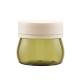 30g 50g 80g 100g Cosmetic Clear Green Glass Jar With Plastic Lid For Body Cream