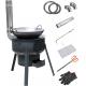 Camping Firewood Stove, Cast Iron Outdoor Wood Burning Stove Portable Detachable Camp Stoves, Accessories Outdoor