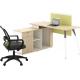 MDF Board Wooden Office Computer Table Melamine Office Furniture With Cabinet