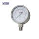 2.5 ss case radial connection liquid filled pressure meter