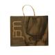 kraft paper shopping bag ladies jeans packaging with handle paper rope