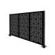 Anodized Black Aluminum Garden Fence Lightweight Waterproof Privacy Fence