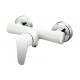 Brass Wall Mounted Shower Mixer Faucet Single Lever Corrosion Resistance