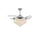 Crystal Folding Blades Ceiling Fan With Light And Remote Control