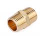 Brass Pipe Fitting, Hex Nipple, 1/4 x 1/4 NPT Male Pipe Adapter