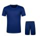 Polyester Blue Crew Neck Military Tactical Shirts Moisture Wicking Physical Training
