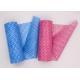 Colorful Wavy Line Spunlace Nonwoven Disposable Cleaning Cloth Roll 50gsm