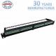 24 Port Cat6a Utp Patch Panel Loaded Unshielded