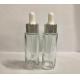 30ml Glass Cosmetic Dropper Bottles, Essential Oil Bottles With Plastic Collar OEM