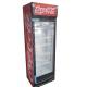 338L Drinks Glass Door Display Freezer Direct Cooling Single Door