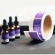 OEM Purple 35x78mm Glass Vial Labels Silver Foil Paper For Eye Creams