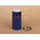 Plastic Shaker Top Paper Composite Cans / Paper Canisters For Salt Packaging