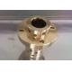 Solid Lubricant Plugs Casting Copper Metric Bronze Sleeve Bearings With Flange