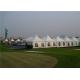 PVC White Pagoda Canopy Tent , Outdoor Promotional Tents 3m X 3m Square Tube