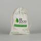 Custom Eco Friendly Organic Muslin Cotton Pouch Promotional Small White Drawstring Bag