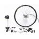 Easy Assemble Electric Bike Conversion Kit Front Aluminum Alloy Stator Silver Motor Wheel