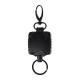 Deyi Badge Reel Heavy Duty Metal Retractable Keychain Outdoor Black 6862