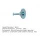25mm Steel Washer Shot Pins Concrete 3.7mm Shank Dia Direct Fastening Technology