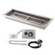 Rectangle 400x400mm Gas Propane Fire Pit Burner System With Covers