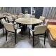 white Luxury Modern Furnitures space saving Cream Dining Chairs For dinning room