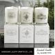 Customized Home Strong Scented Candles With Printed Transparent Glass Bottle