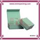 Custom Sharp edged sturdy Paper light green magnet sweet box with hinged lid