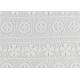 Polyester Water Soluble Lace Fabric With Linear Lace Designs For Ladies Party Dress