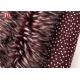 Wine Red Fake Fur Fabric , Ostrich Feathers Light Brown Faux Fur Animal Jacquard