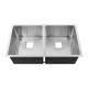 Durable Undermount Stainless Steel Kitchen Sink With Pretty Square Drain Hole