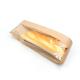 Food Grade Greaseproof Kraft Paper Pouch With Window For Croissant