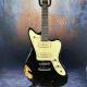 2024 Deluxe Handed Fano Style Relic Electric Guitar Custom Guitar Factory Aged Black Guitar P90 Pickups