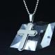 Fashion Top Trendy Stainless Steel Cross Necklace Pendant LPC374