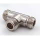Nickel Plated RF Coaxial Connectors RF DC 6GHz N Type Coaxial Cable T Connector