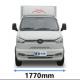 DC Fast Charging 0.8h Ordinary Temperature 80% Electric Pickup Trucks With Halogen Headlamps