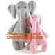 Hand made elephant toy easy knit wool toy, Crocheted Craft Crochet Animal Rabbit Toy