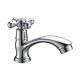 Chrome Kitchen Wash Basin Tap Faucets , Ceramic Polished Brass Single Lever Basin Mixer
