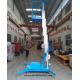 Single Mast Aluminum Lift Platform 100kg 9m Aluminum Small Scissor Lift Table