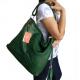 Women Style Factory Price Real Leather Green Messenger Shoulder Bag #2779