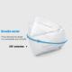 Foldable White Earband KN95 Filter Protective Mask Anti Fog