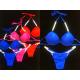 Hologram Polyester NPC Bikini Competition Suits Custom Color Durable